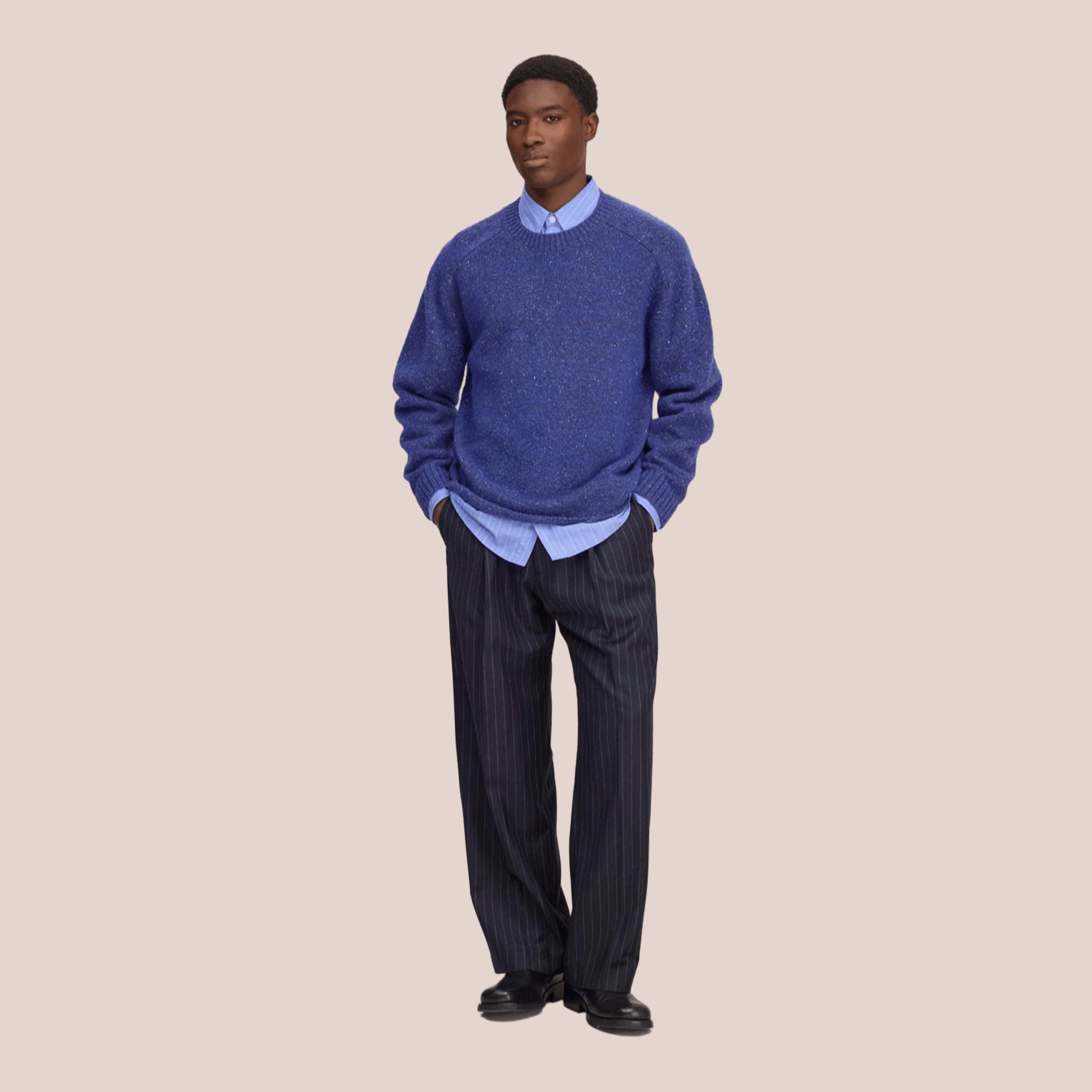 Jim Crew Neck Sweater Blue Ignition NN.07