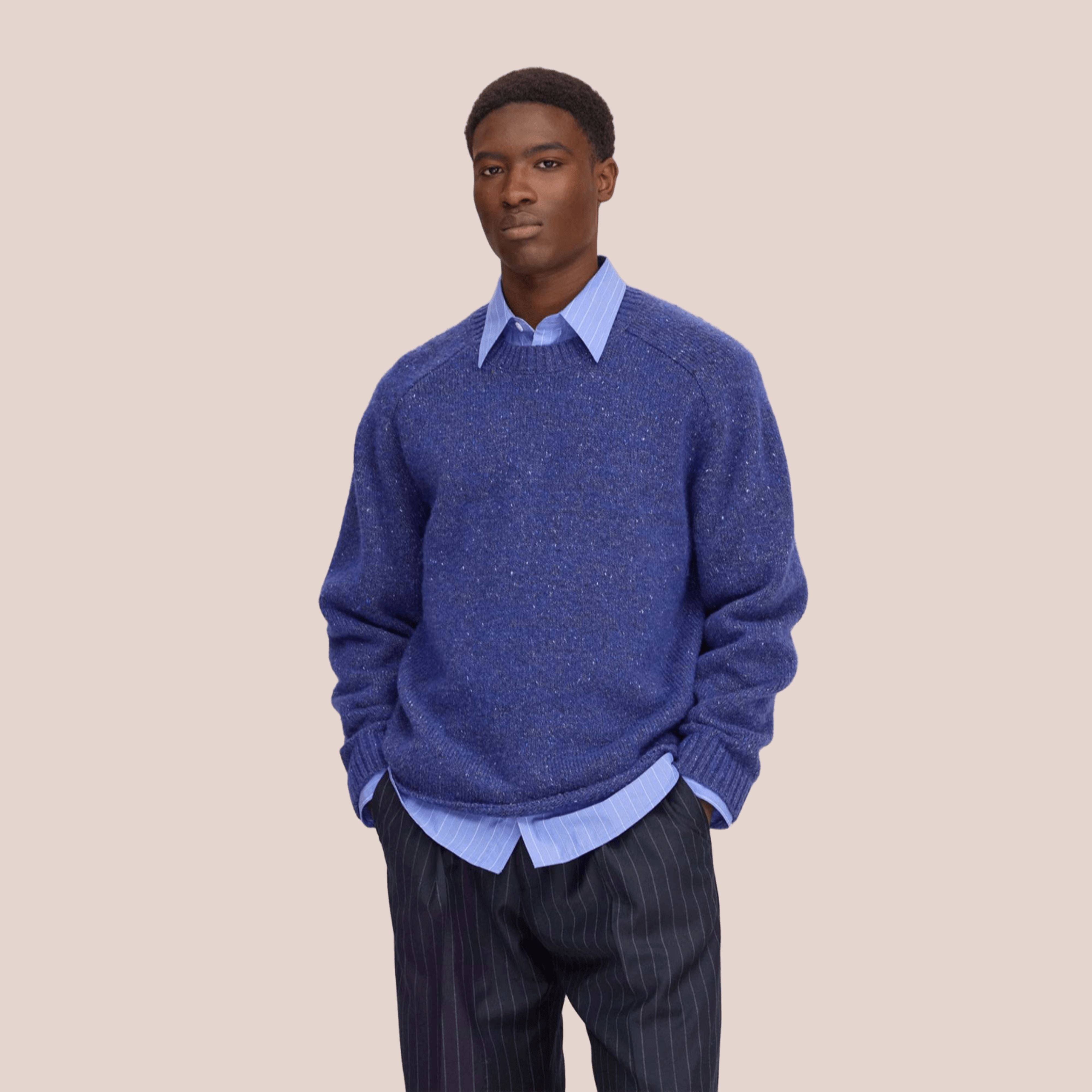 Jim Crew Neck Sweater Blue Ignition NN.07