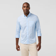 Kennedy Shirt Cloud Blue Chalk Stripe Mizzen+Main