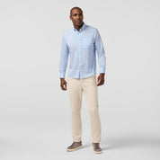 Kennedy Shirt Cloud Blue Chalk Stripe Mizzen+Main