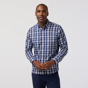 Kennedy Shirt Midnight Navy Beckett Plaid Mizzen+Main