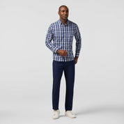 Kennedy Shirt Midnight Navy Beckett Plaid Mizzen+Main