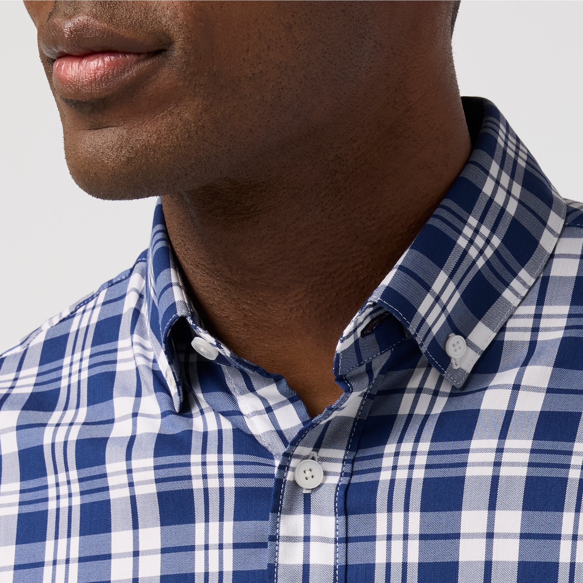 Kennedy Shirt Midnight Navy Beckett Plaid Mizzen+Main
