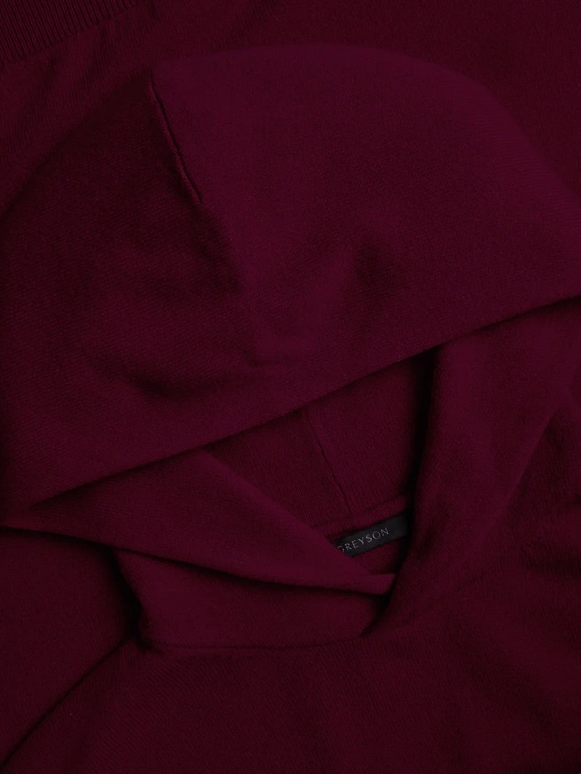Koko Sweater Hoodie Dark Anthurium Greyson Clothiers
