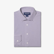Leeward Dress Shirt Purple Dusk Sam Plaid Mizzen+Main