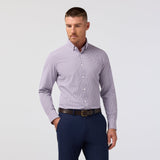 Purple Dusk Sam Plaid Leeward Dress Shirt | Mizzen+Main