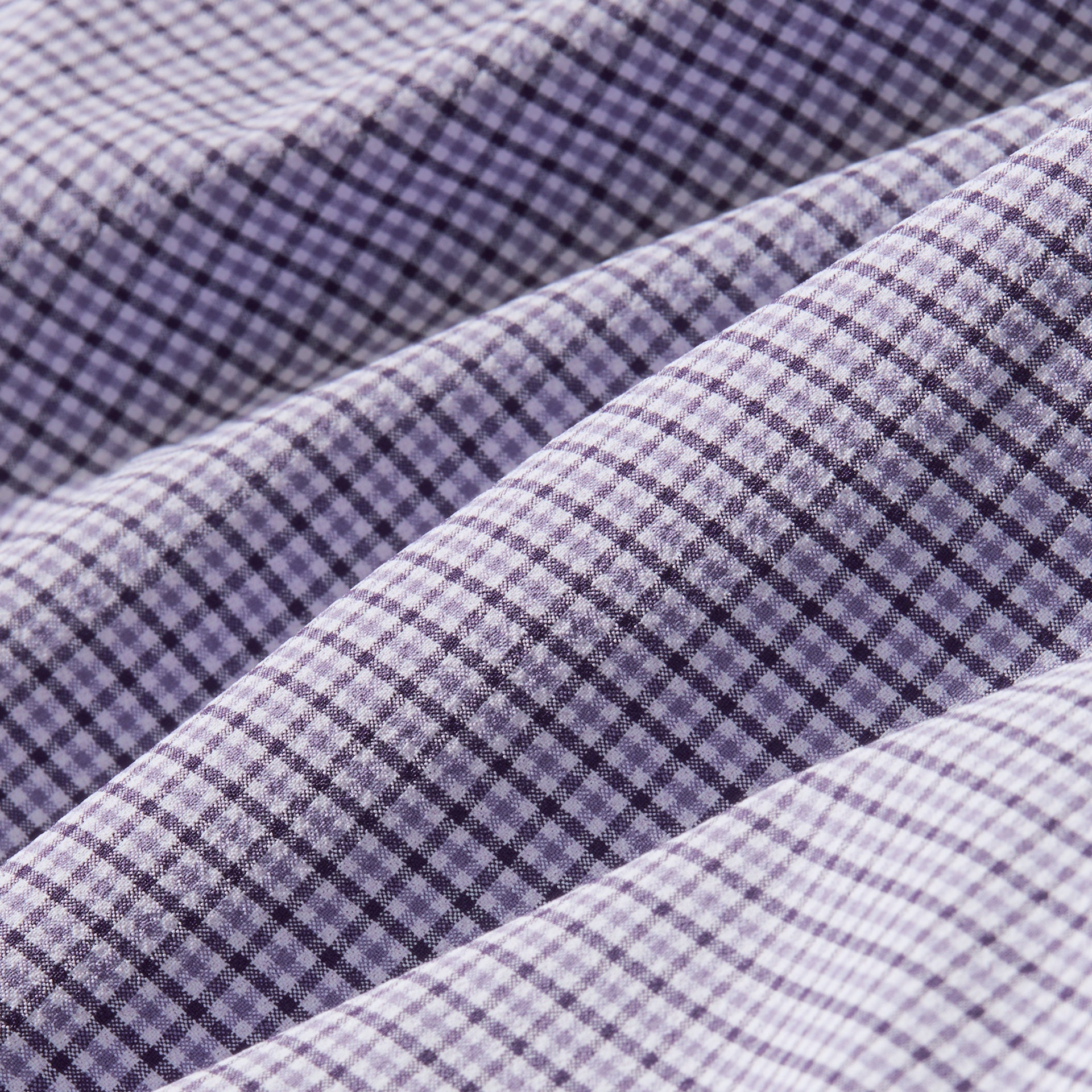 Leeward Dress Shirt Purple Dusk Sam Plaid Mizzen+Main