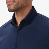 Navy Solid Leeward Dress Shirt | Mizzen+Main