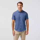 Coastal Fjord Medallion Print Leeward Short Sleeve Shirt | Mizzen+Main