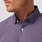 Leeward Short Sleeve Passion Purple Palm Shadow Mizzen+Main