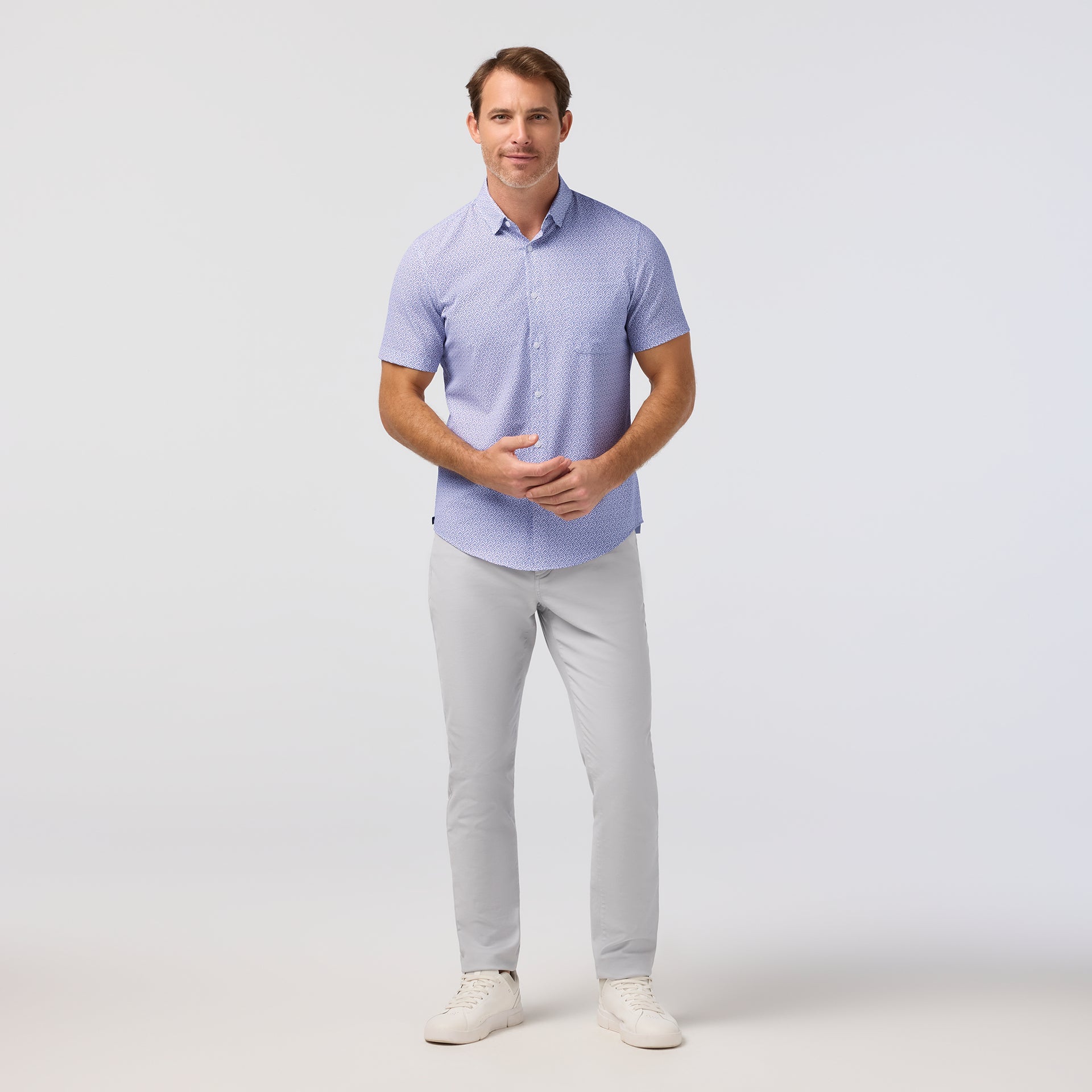 Leeward Short Sleeve Pink Salt Retro Boomerang Mizzen+Main