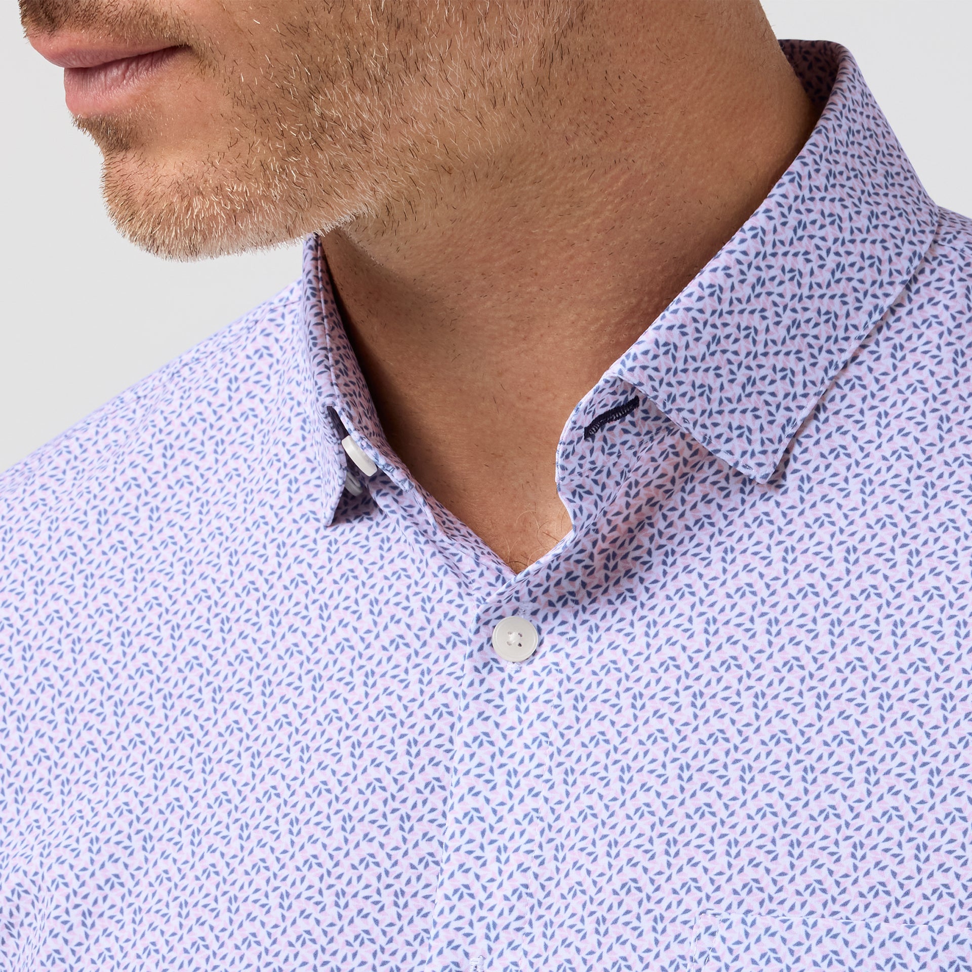 Leeward Short Sleeve Pink Salt Retro Boomerang Mizzen+Main