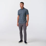 Leeward Short Sleeve Navy Ditsy Mizzen+Main