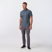 Leeward Short Sleeve Navy Ditsy Mizzen+Main
