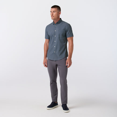 Leeward Short Sleeve Navy Ditsy Mizzen+Main