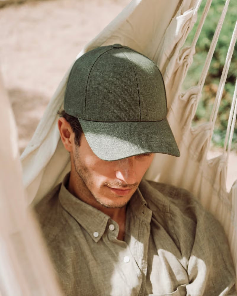 Legacy Structured Linen Cap French Olive Varsity Headwear