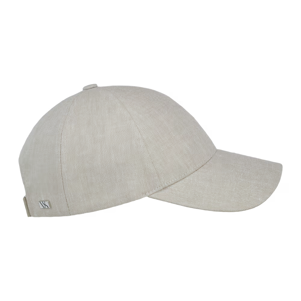 Legacy Structured Linen Cap Hampton Beige Varsity Headwear
