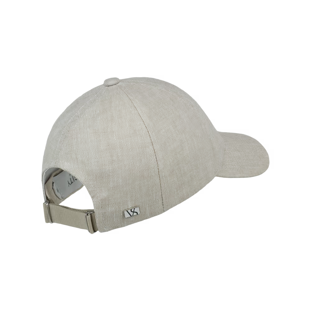 Legacy Structured Linen Cap Hampton Beige Varsity Headwear