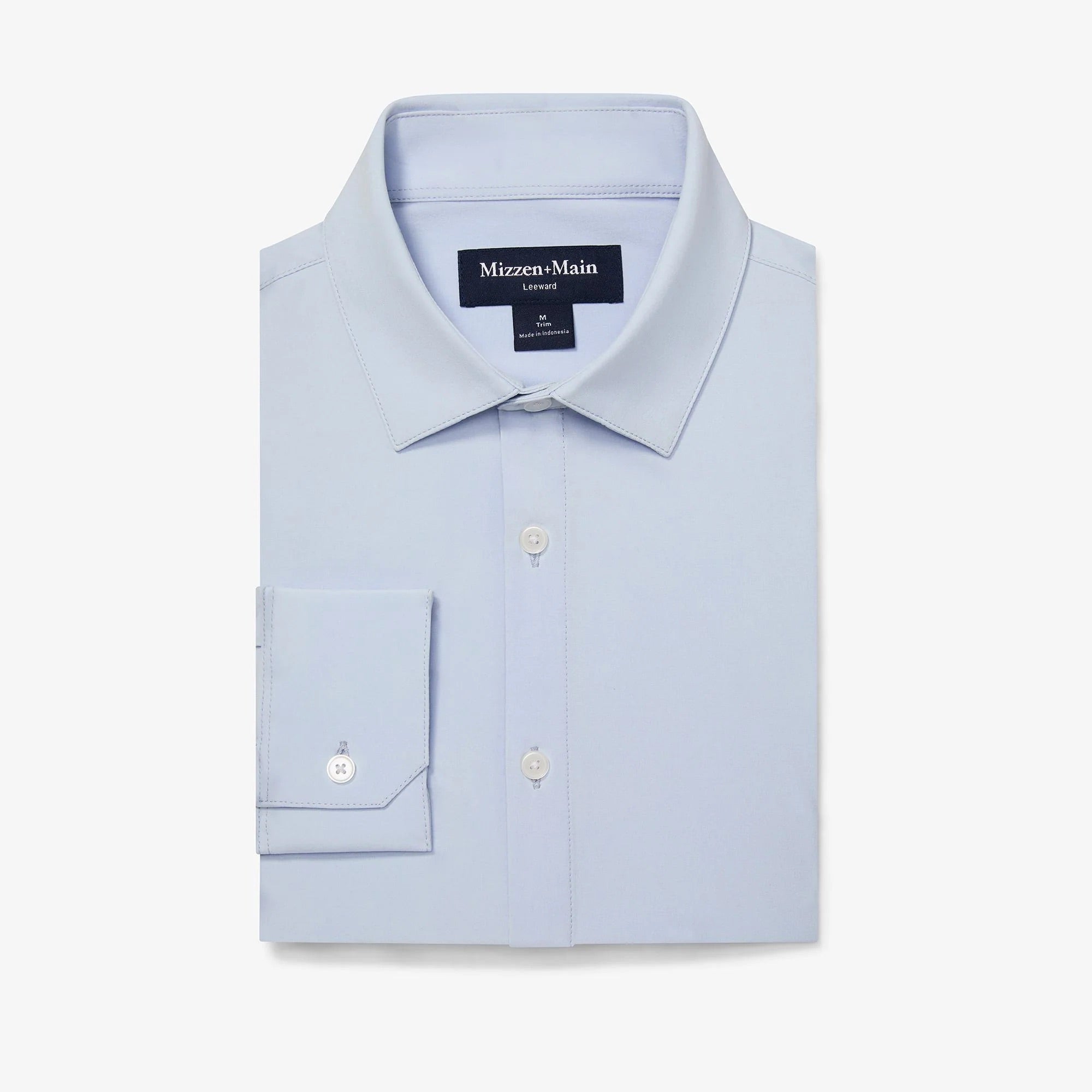 Light Blue Solid Leeward Dress Shirt Mizzen + Main