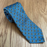 Light Blue Floral Silk Tie | Q. Contrary