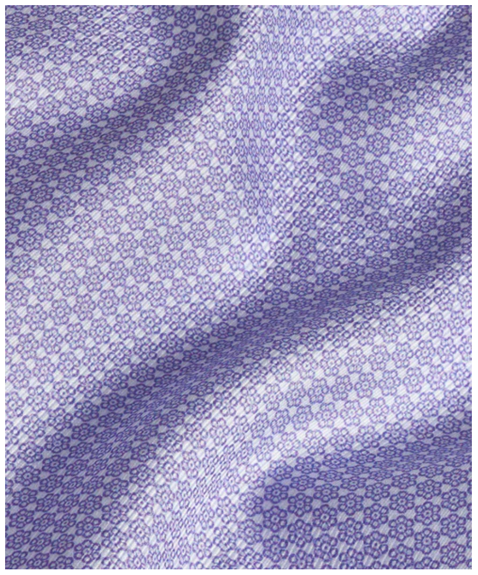 Lilac Geometric Print David Donahue Print Shirt