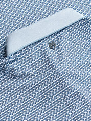 Link Short Sleeve Polo Arctic Greyson Clothiers Back Collar Detail