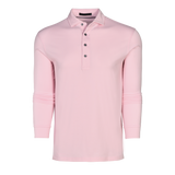 Omaha Long Sleeve Polo - Pink Sky | Greyson Clothiers