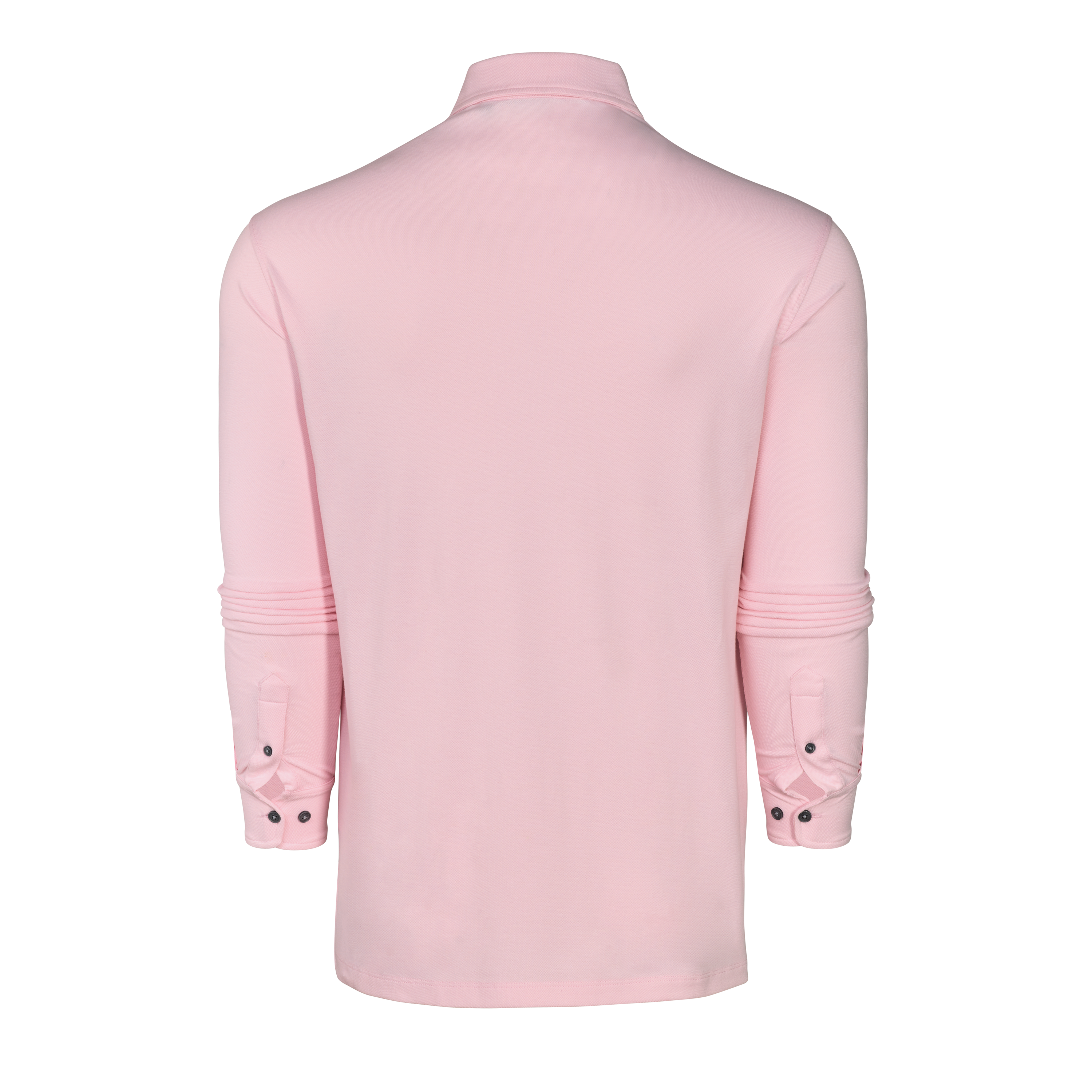 Long Sleeve Omaha Polo in Pink Sky By Greyson Clothiers