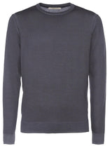 Grey Crew Neck Sweater | Lorenzoni