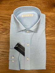The Cullinane Dress Shirt - Heathered Vista Blue | Holderness & Bourne