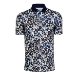Shadow Bloom Short Sleeve Polo - Arctic | Greyson Clothiers