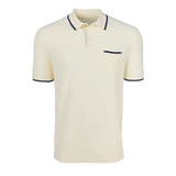 Seneca Short Sleeve Sweater Polo - Dune | Greyson Clothiers
