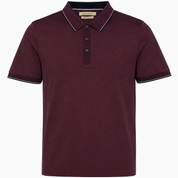 Maroon Short Sleeve Polo Lorenzoni