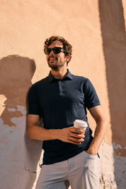 Men's Copa Polo Navy Mizzen+Main 