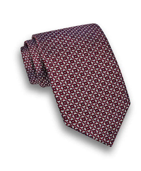 Merlot Jacquard Tie David Donahue