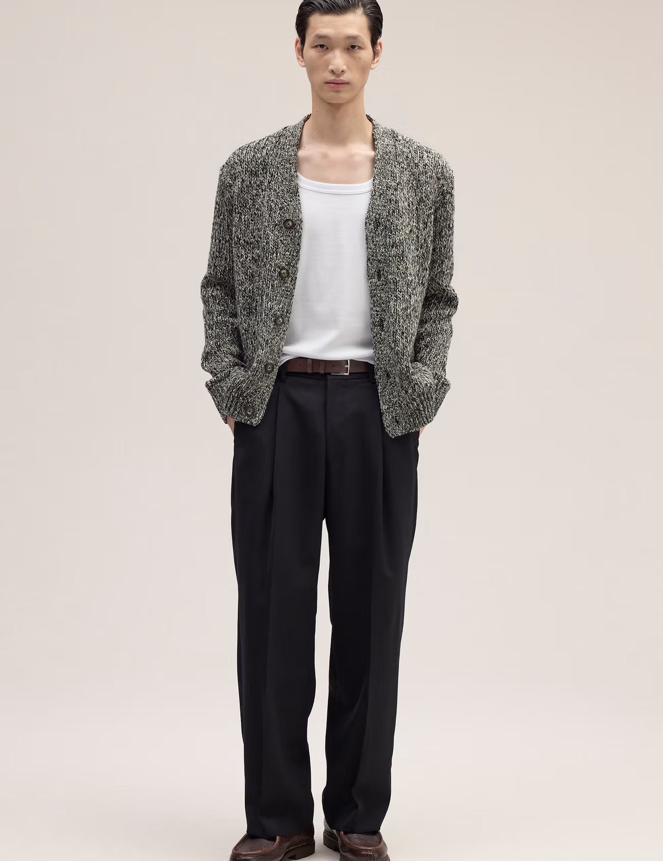 Mika Ultra-soft Cardigan in Black Mouline by NN.07