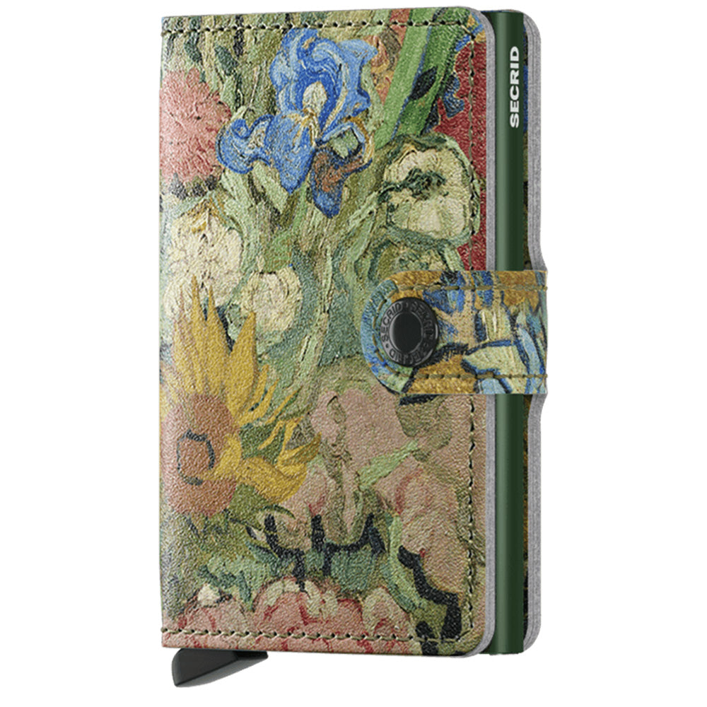 Miniwallet Art Flowers Bouquet Green Secrid Wallets Front