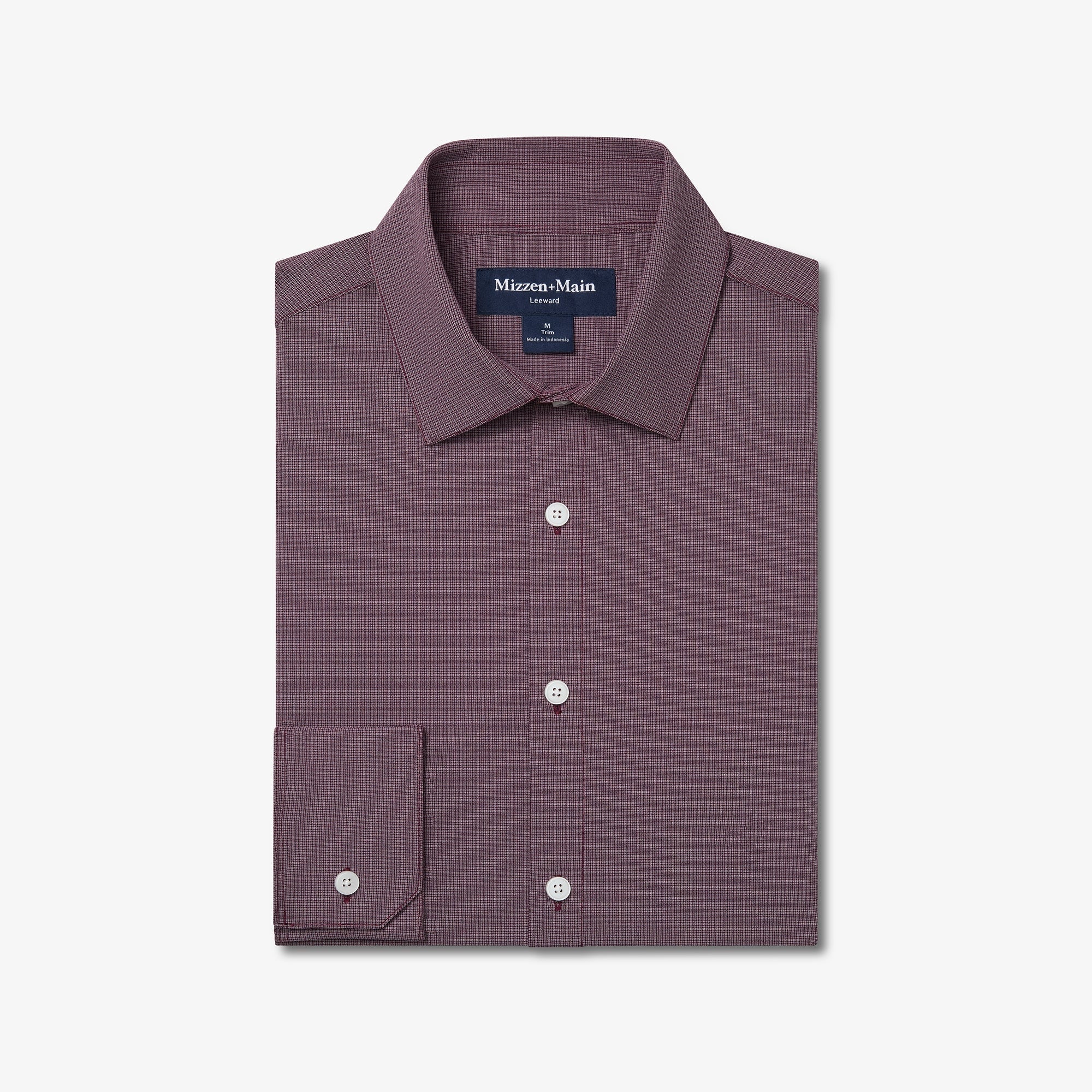 Mizzen+Main Eggplant Levi Plaid 