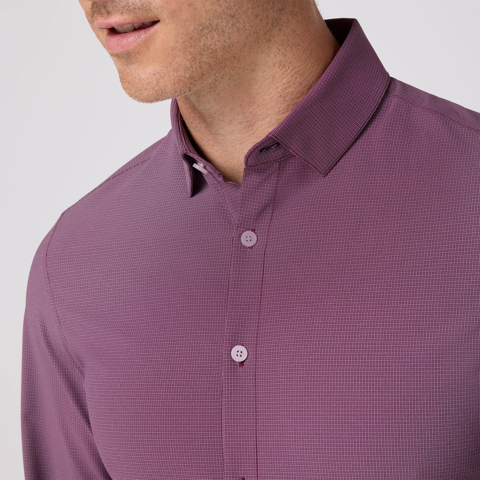 Mizzen+Main Eggplant Levi Plaid 