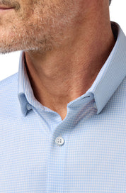 Cloud Blue Peter Gingham Halyard Short Sleeve Shirt