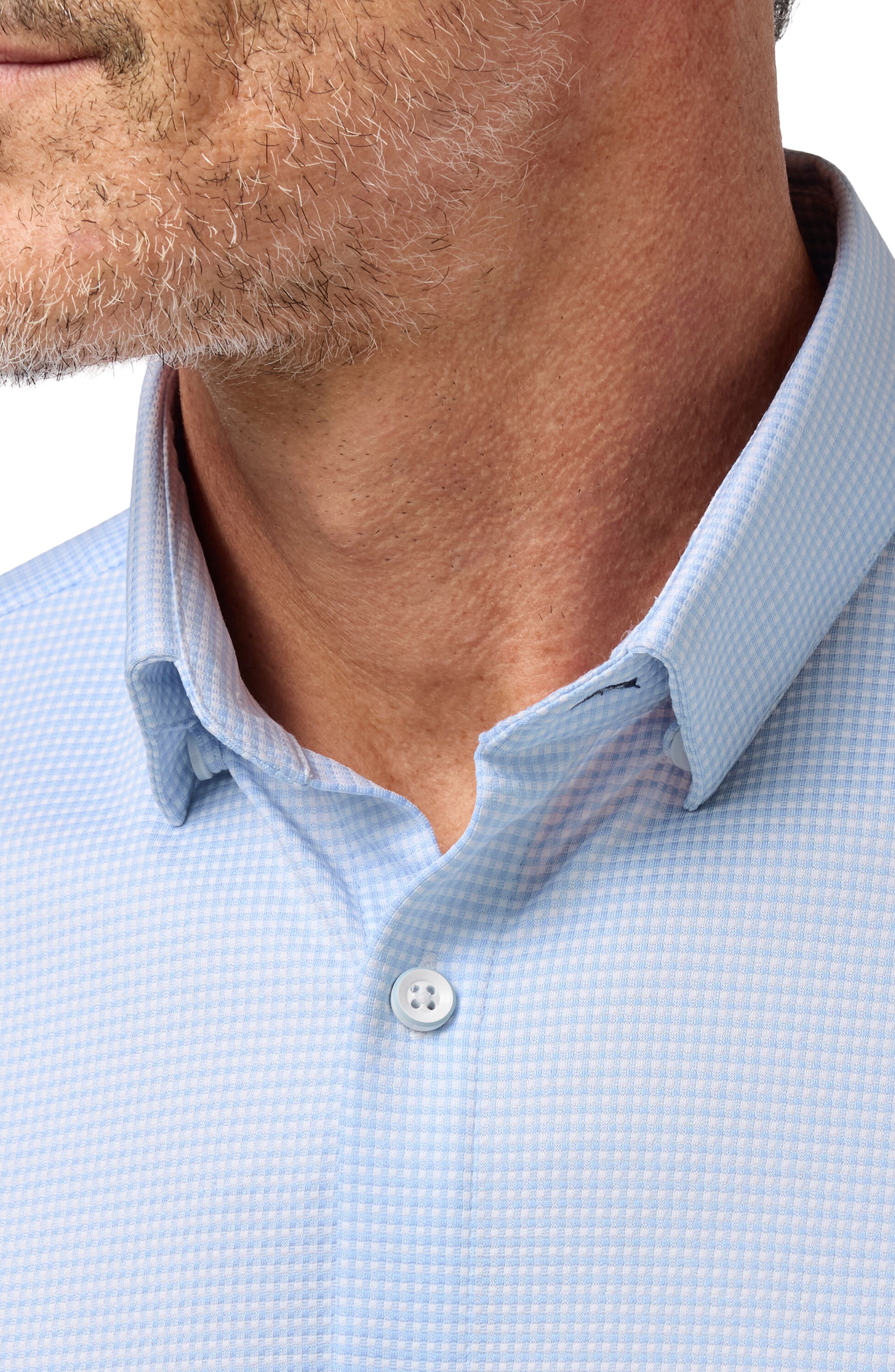 Cloud Blue Peter Gingham Halyard Short Sleeve Shirt