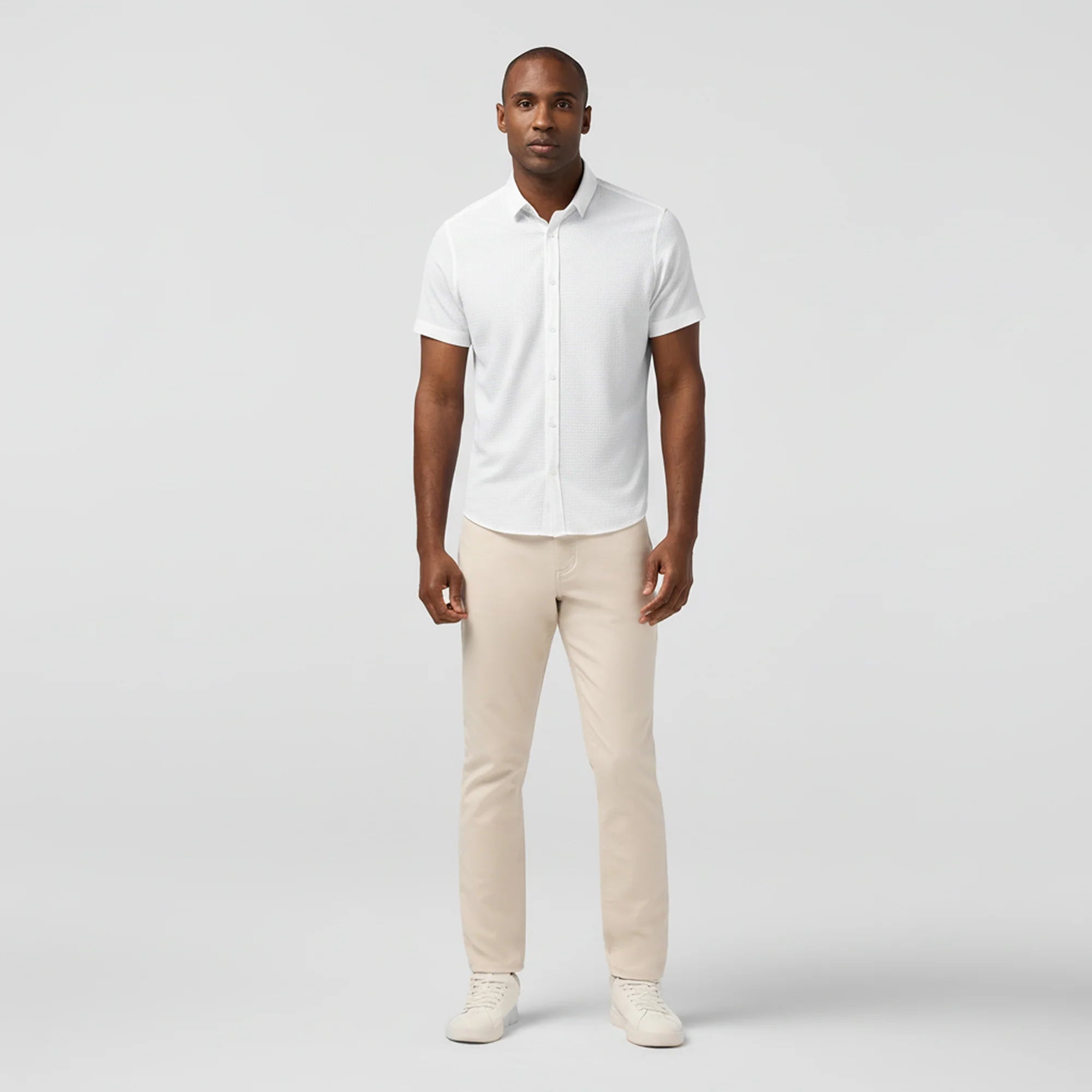 Mizzen and Main Porter Short Sleeve White 