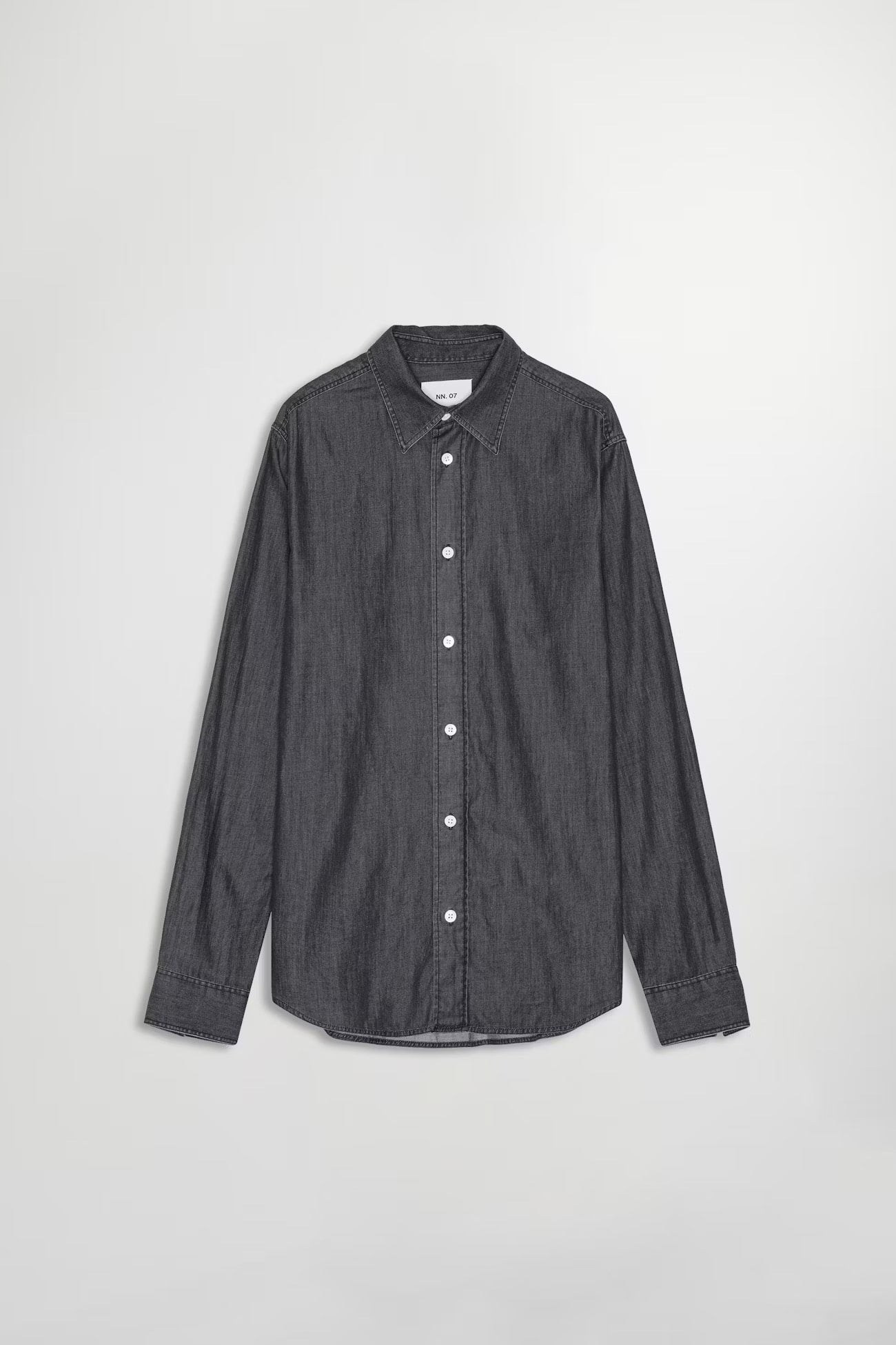 NN07 Colby Denim Shirt in Grey