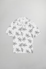 Ole Open Collar Short Sleeve Shirt - Off White | NN.07