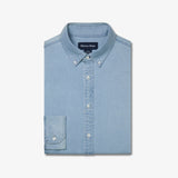 Nash Chambray Light Wash Denim Dress Shirt - No Tuck | Mizzen+Main
