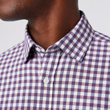 Navy Madison Check Leeward Dress Shirt | Mizzen+Main