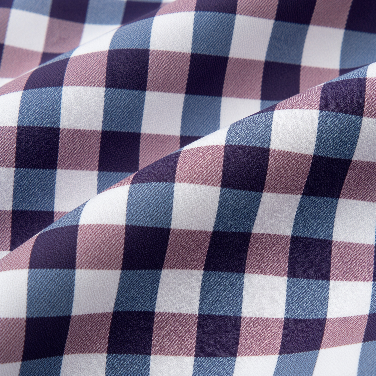Navy Madison Check Leeward Dress Shirt Mizzen+Main