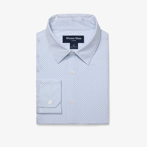 Navy Plus Print Leeward Dress Shirt Mizzen + Main