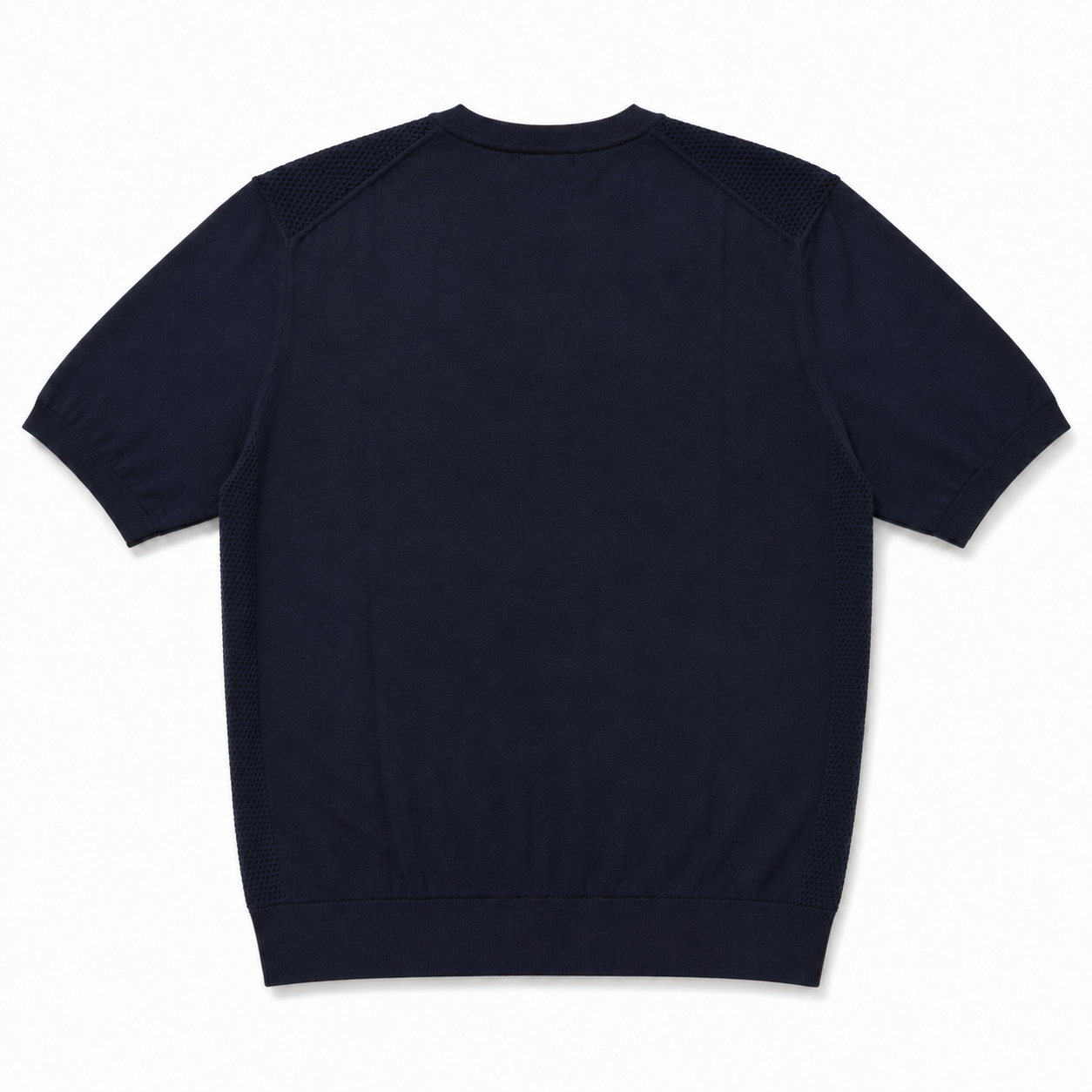 Navy Short Sleeve Crew by Lorenzoni