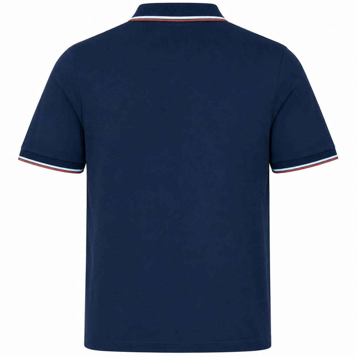 Navy With Brown Tipping Polo Lorenzoni